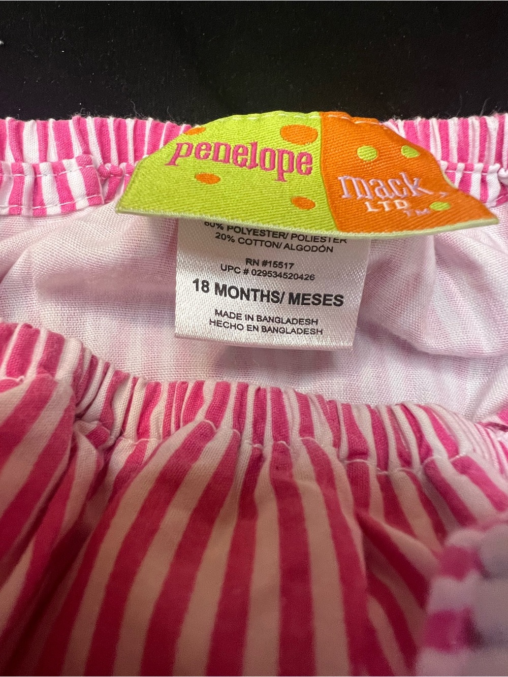 Bundle (2) Toddler Girls Striped Sundresses, Both with Matching Panties - Picture 14 of 16
